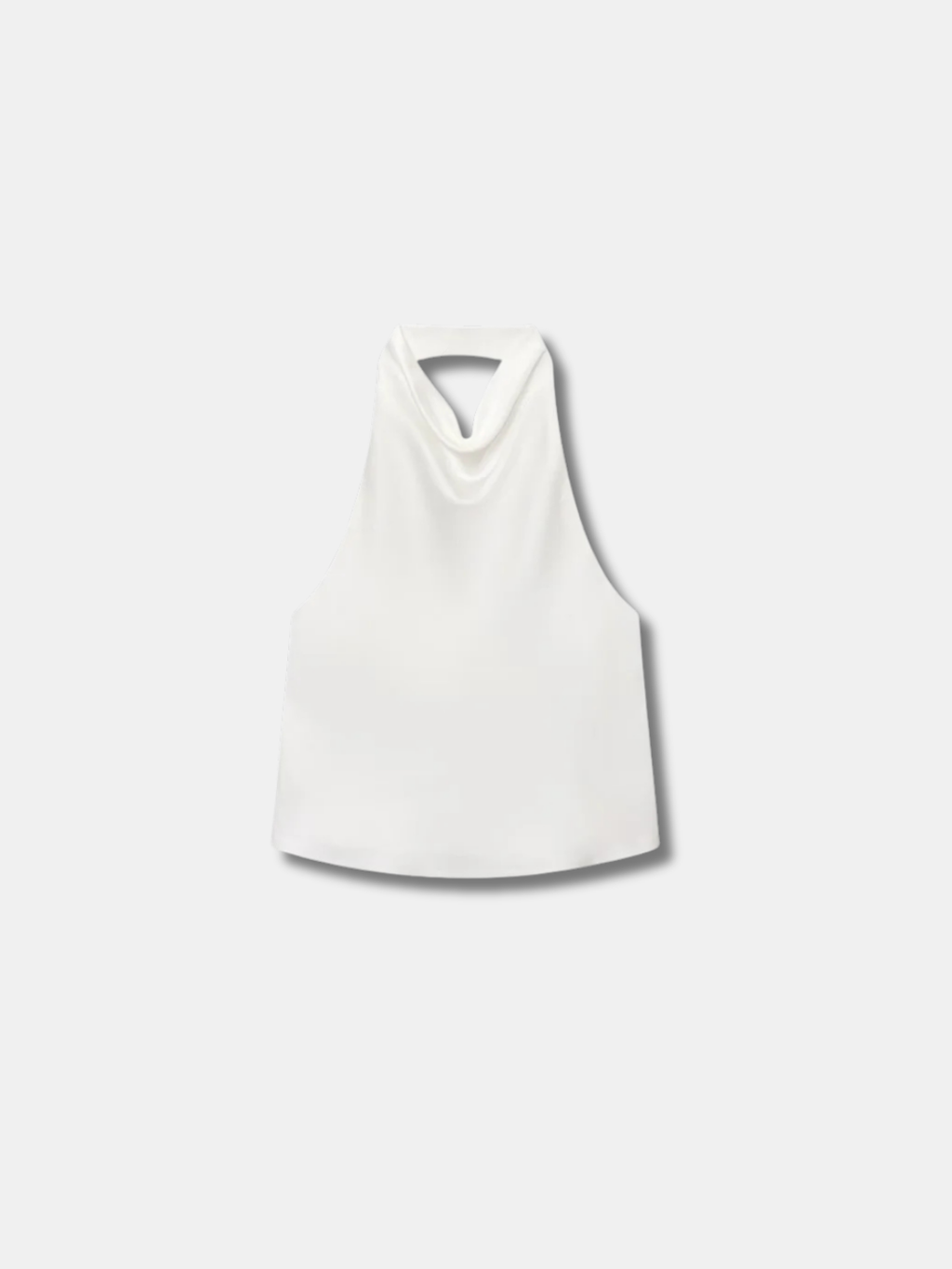 COWL NECK HALTER TOP