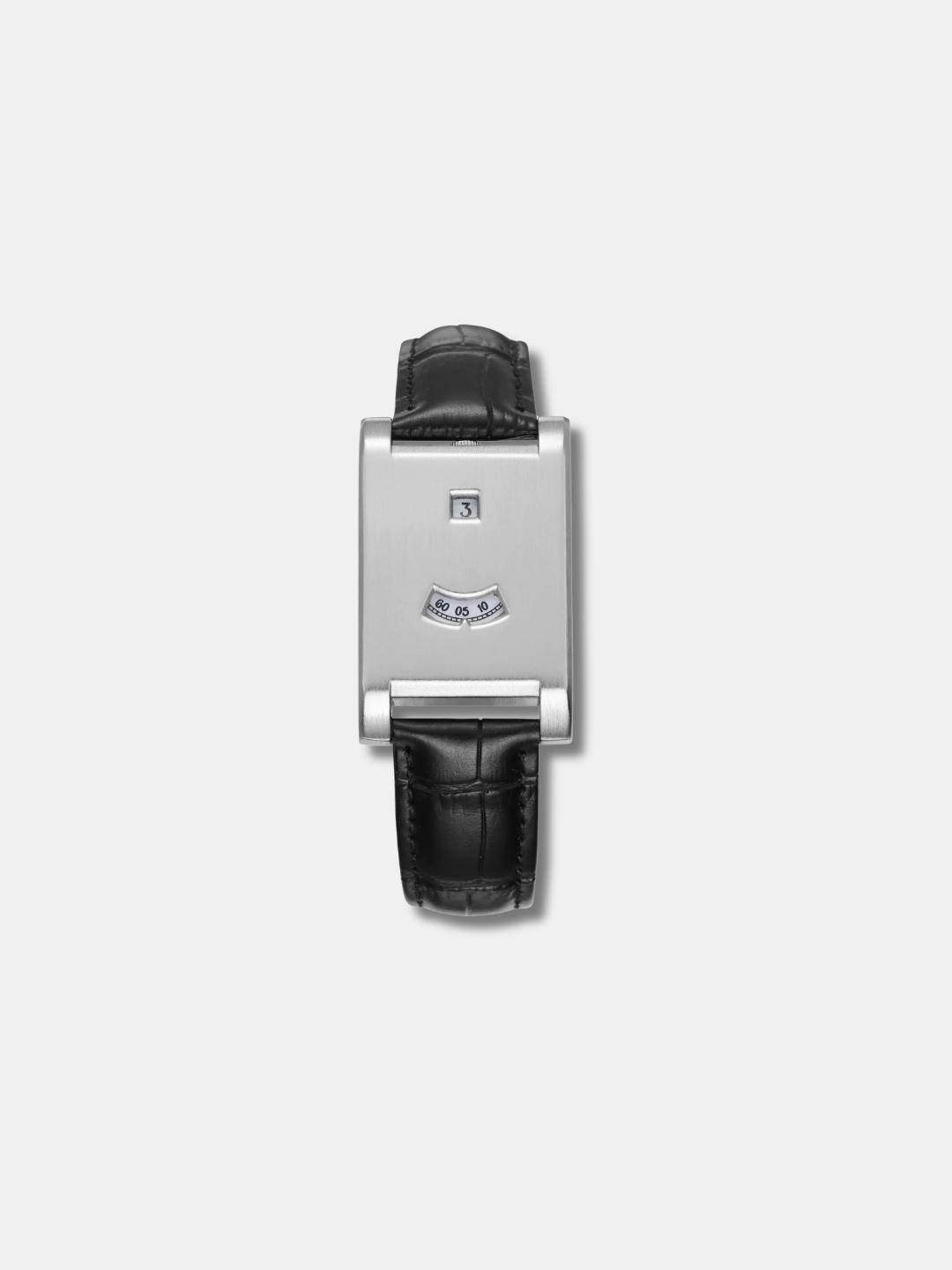 JUMPING HOUR RECTANGULAR WATCH