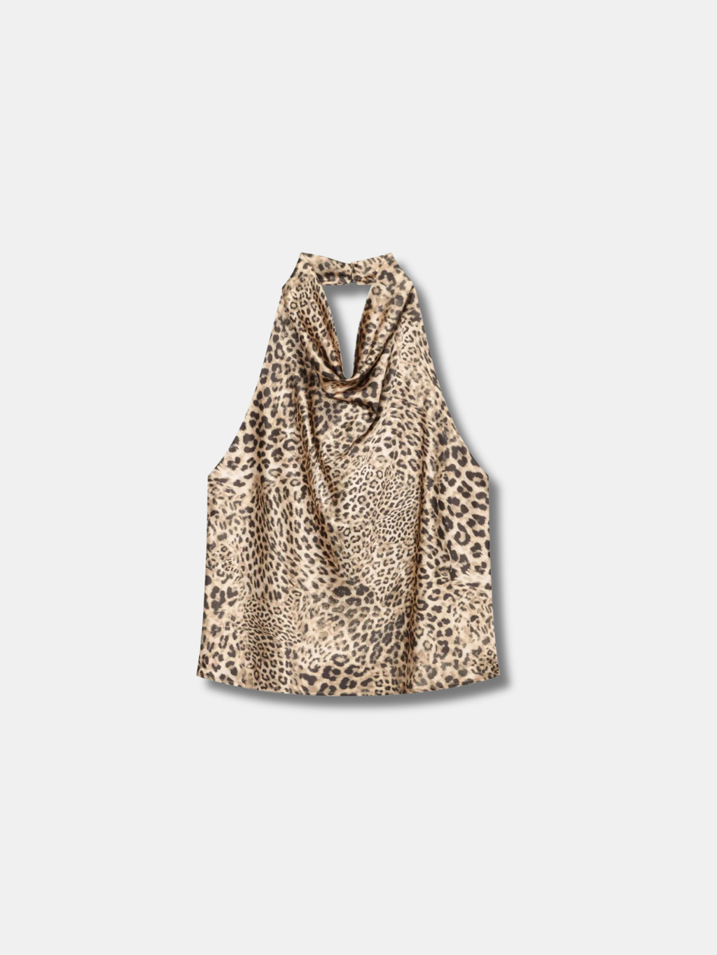 COWL NECK HALTER TOP