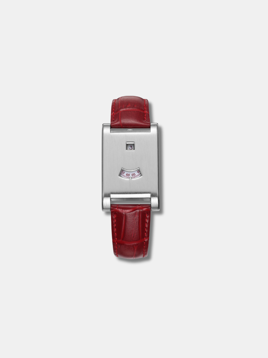 JUMPING HOUR RECTANGULAR WATCH