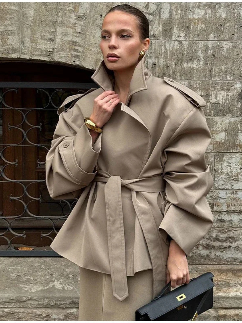 ELARA BELTED TRENCH JACKET