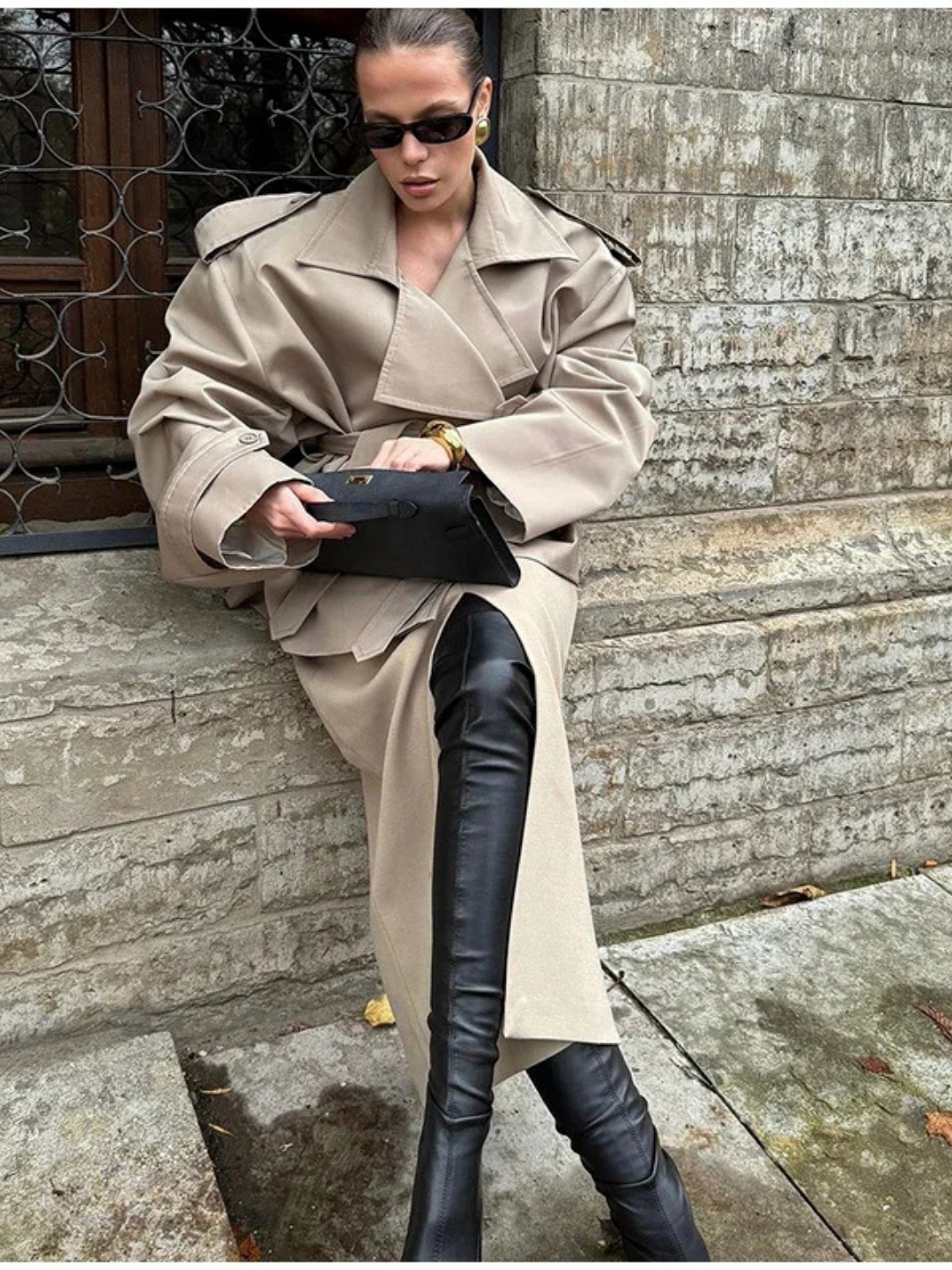 ELARA BELTED TRENCH JACKET