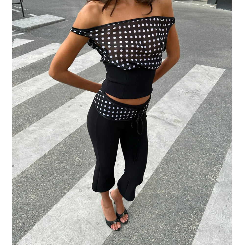 DOTTIE OFF-SHOULDER TOP
