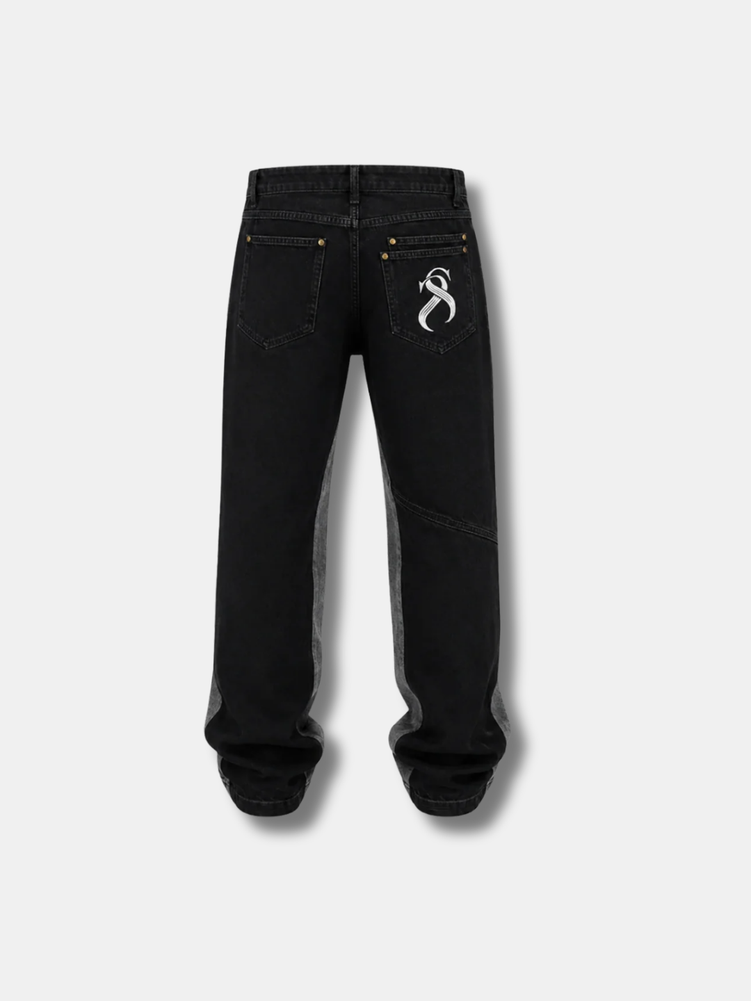 6THLANE STRIPE STACKED JEANS