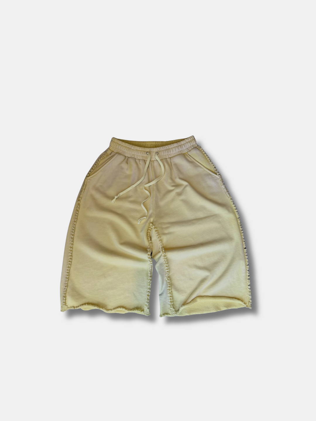 WASHED INSIDE-OUT JORTS