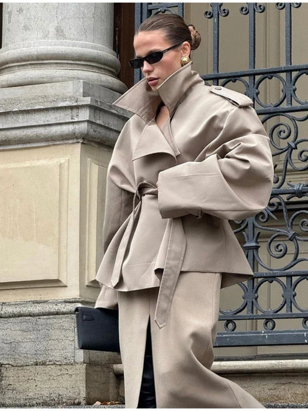 ELARA BELTED TRENCH JACKET