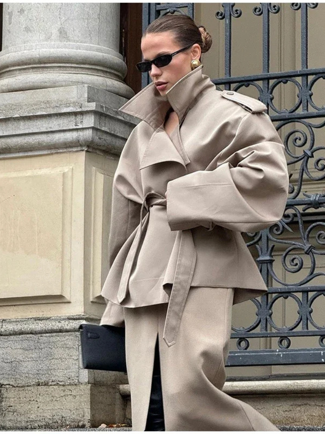 ELARA BELTED TRENCH JACKET
