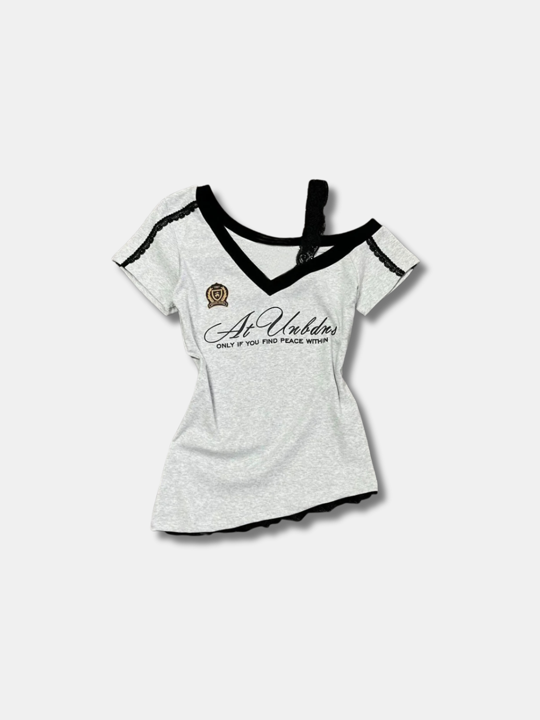 LACE TRIM TEE