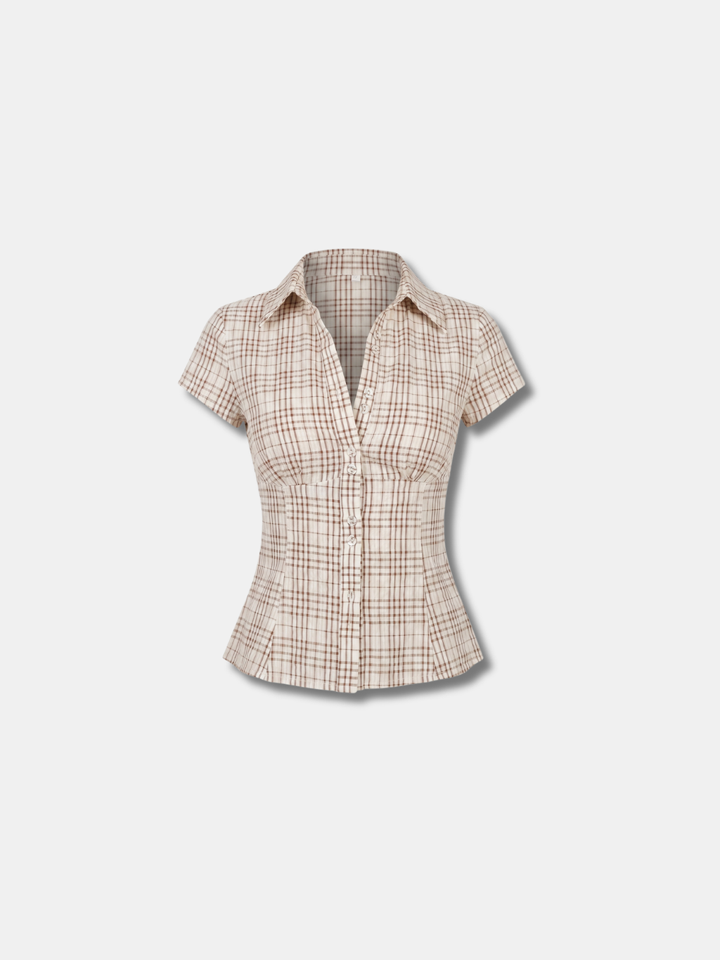 AMALIE FITTED CHECK SHIRT
