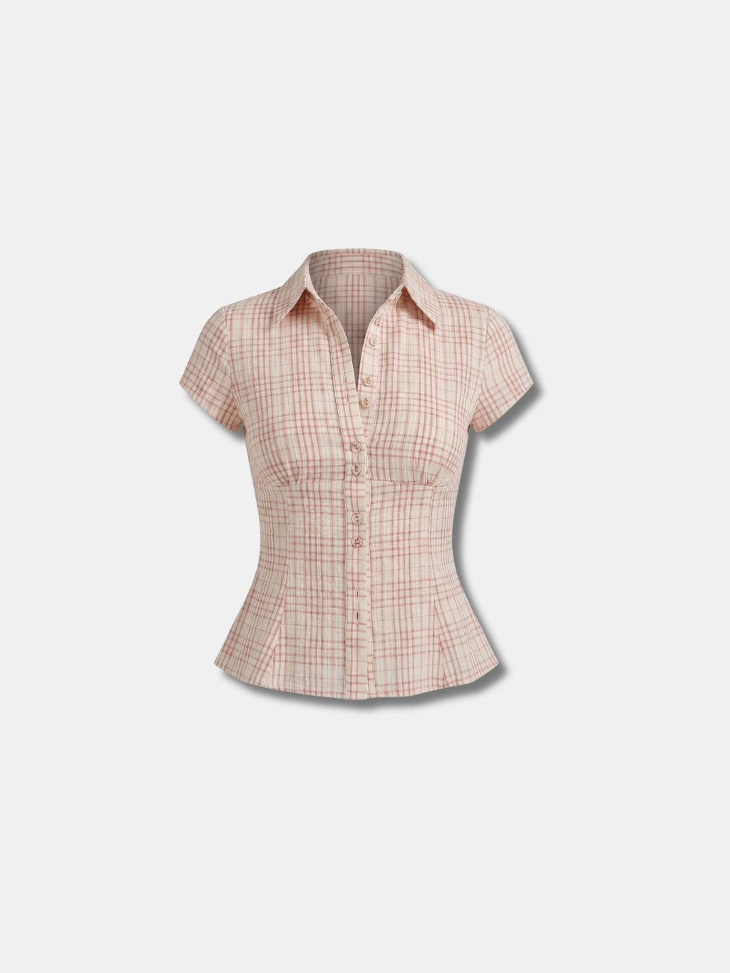 AMALIE FITTED CHECK SHIRT