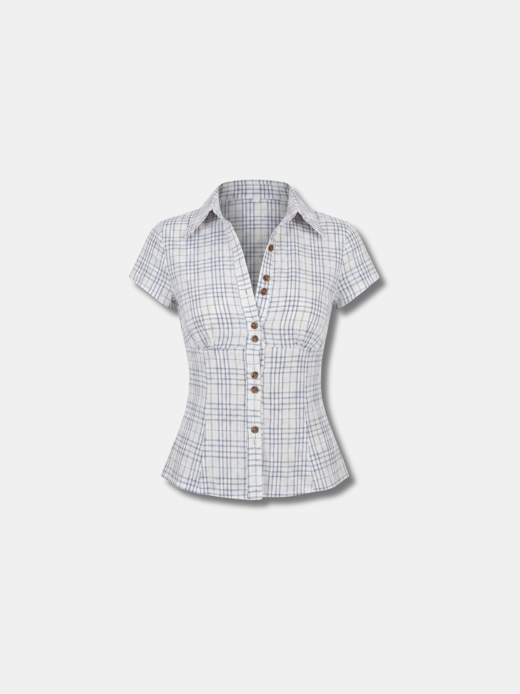 AMALIE FITTED CHECK SHIRT