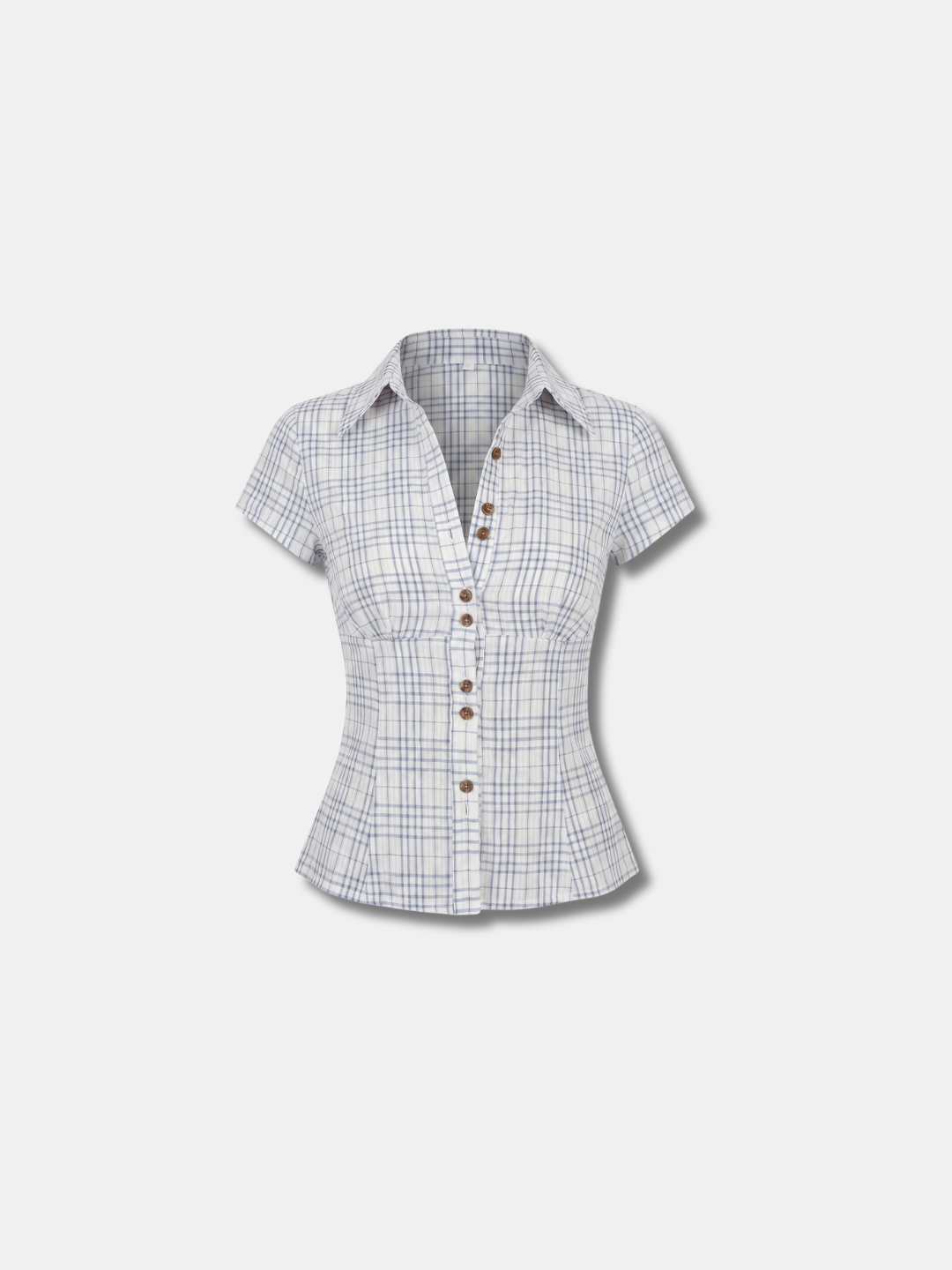 AMALIE FITTED CHECK SHIRT