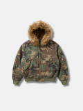 CAMO HOODED BOMBER
