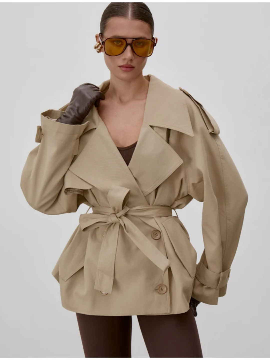 ELARA BELTED TRENCH JACKET