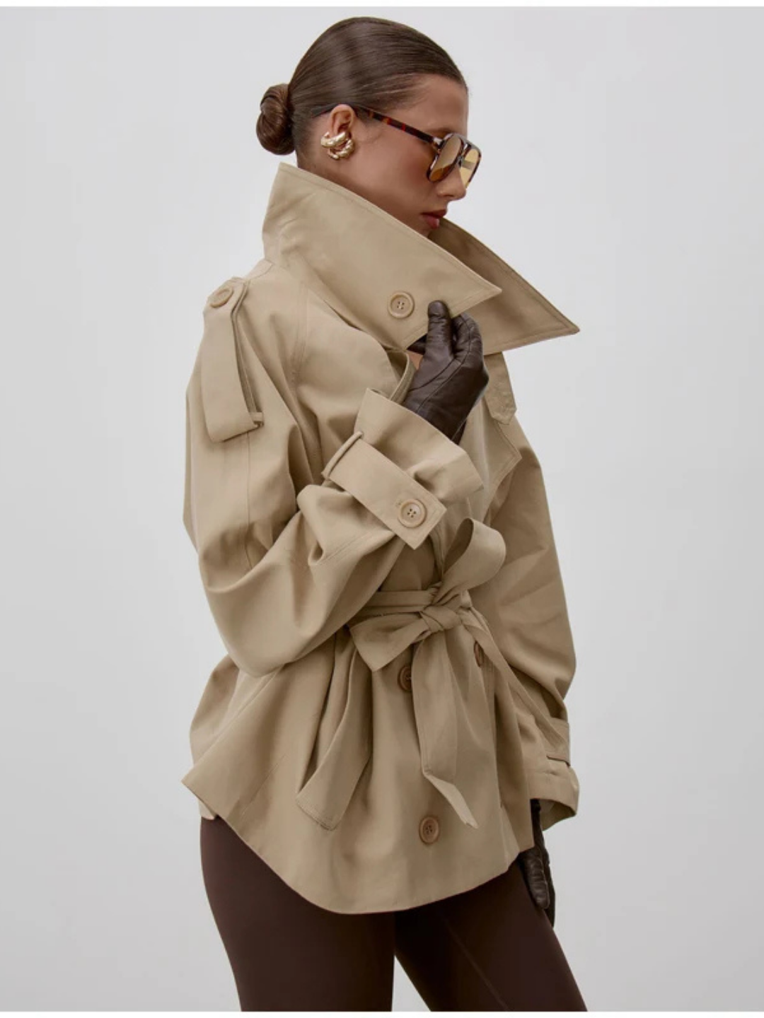 ELARA BELTED TRENCH JACKET