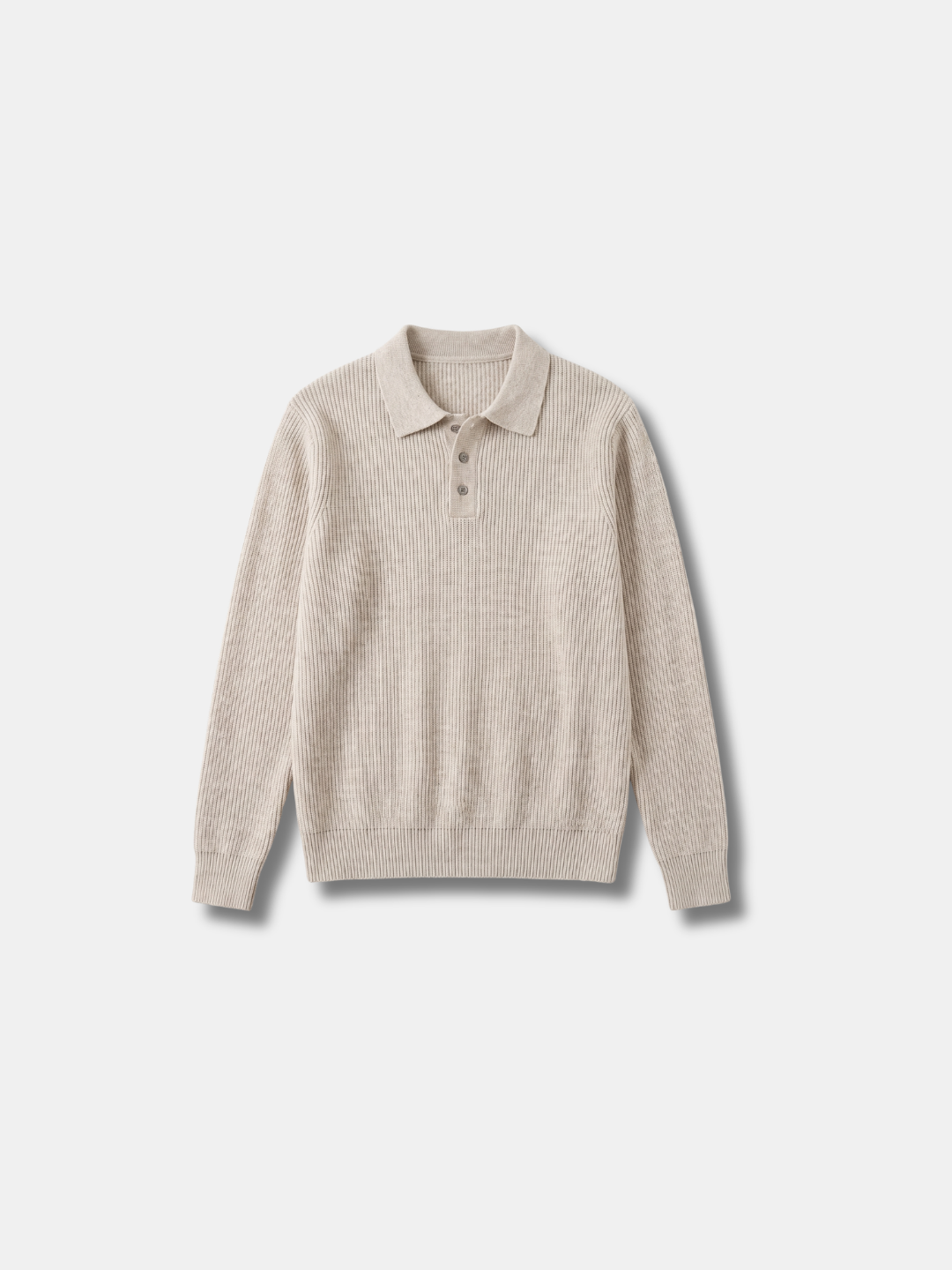 RIBBED KNIT POLO