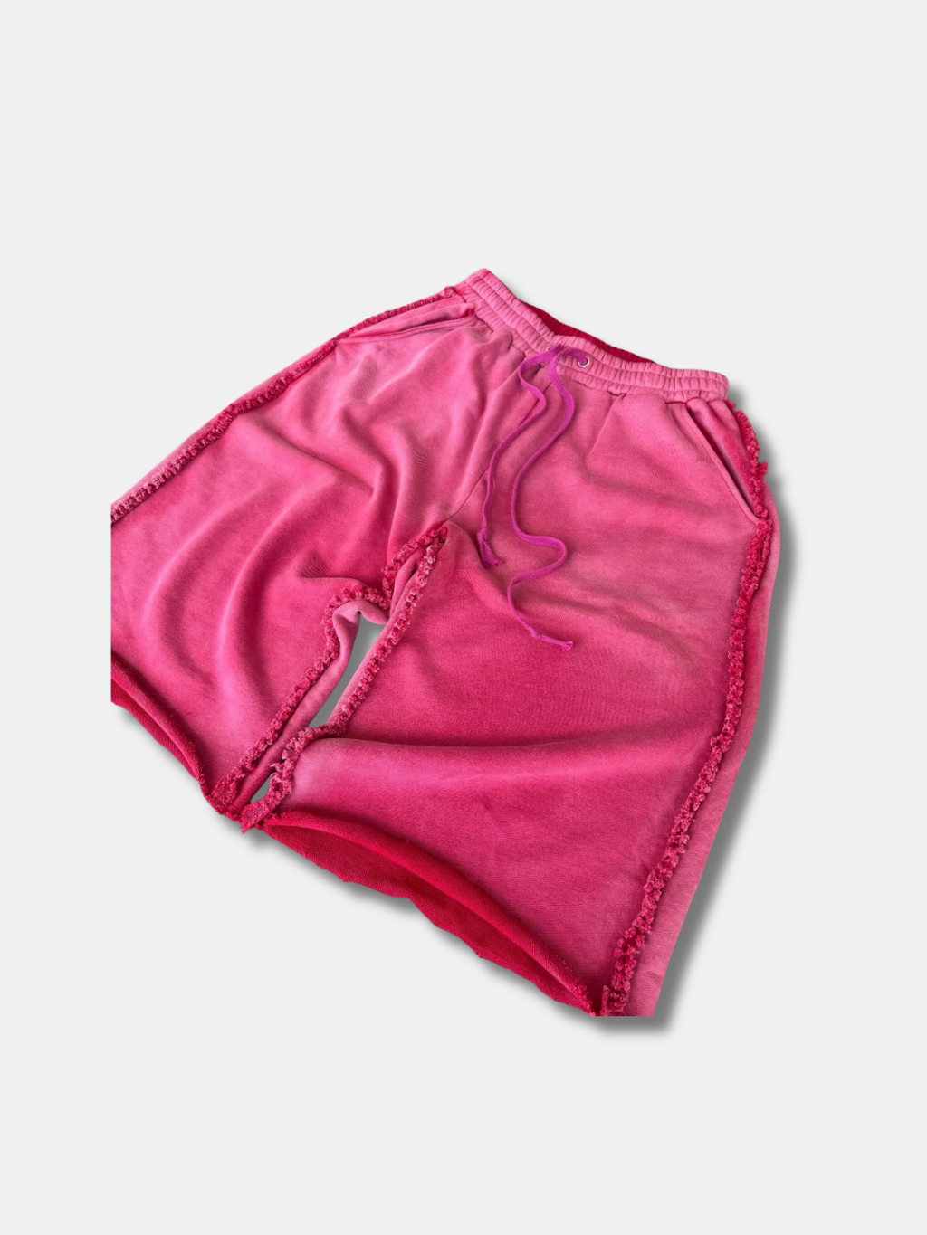 WASHED INSIDE-OUT JORTS