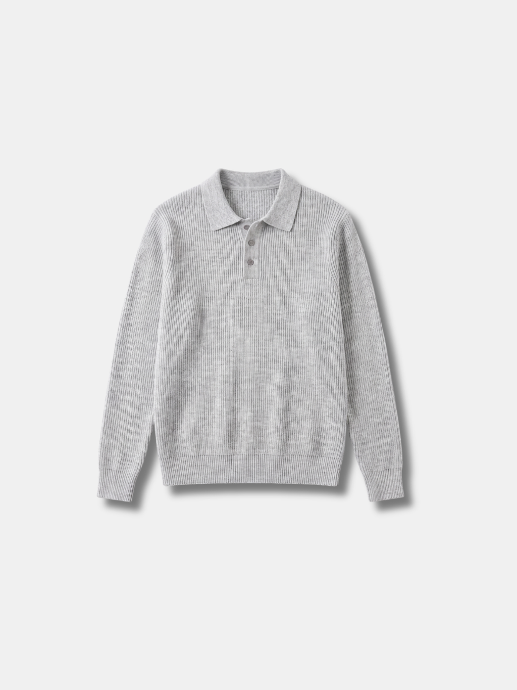 RIBBED KNIT POLO