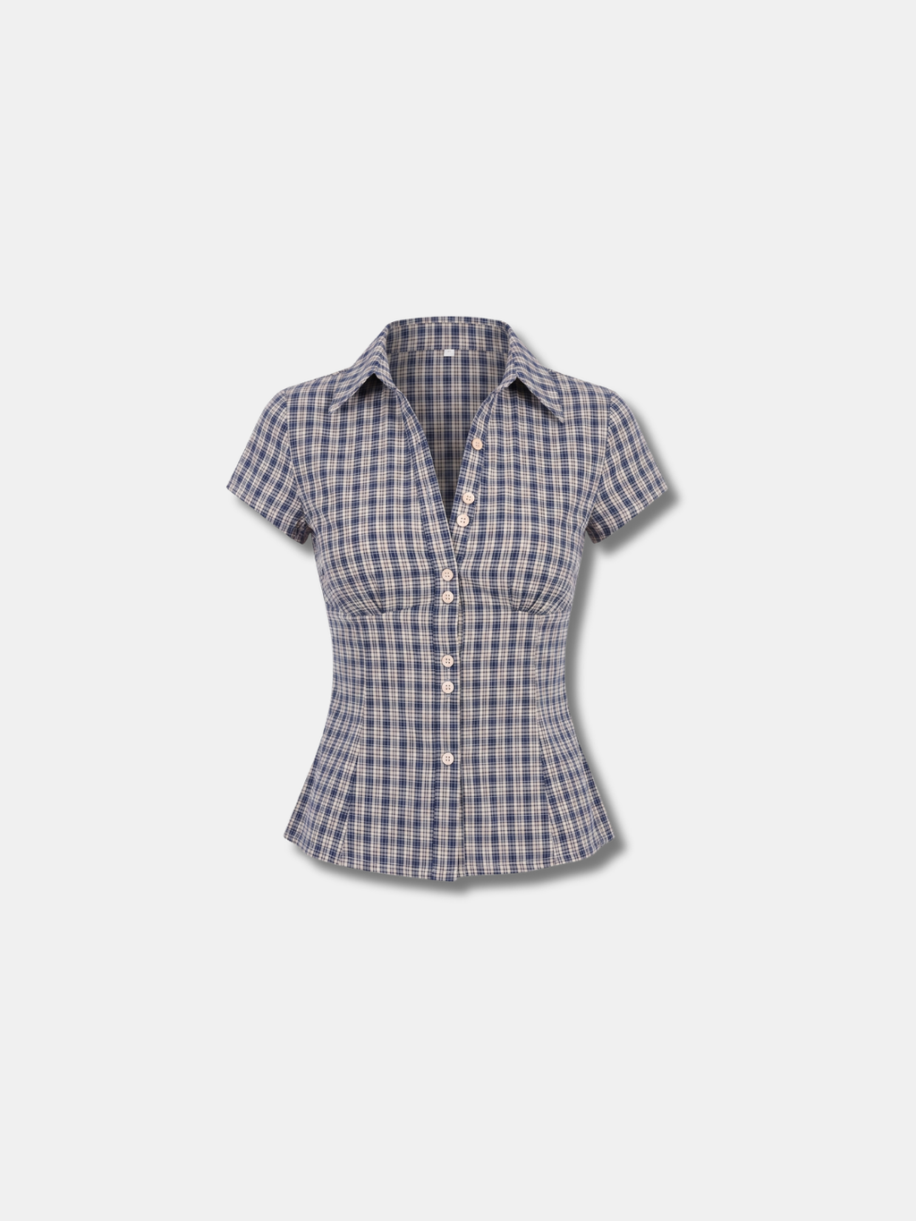 AMALIE FITTED CHECK SHIRT