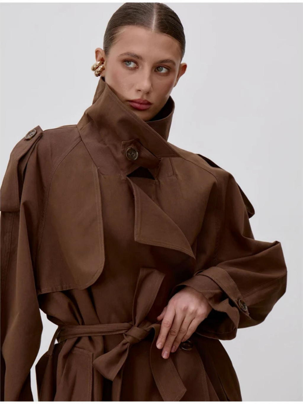 ELARA BELTED TRENCH JACKET