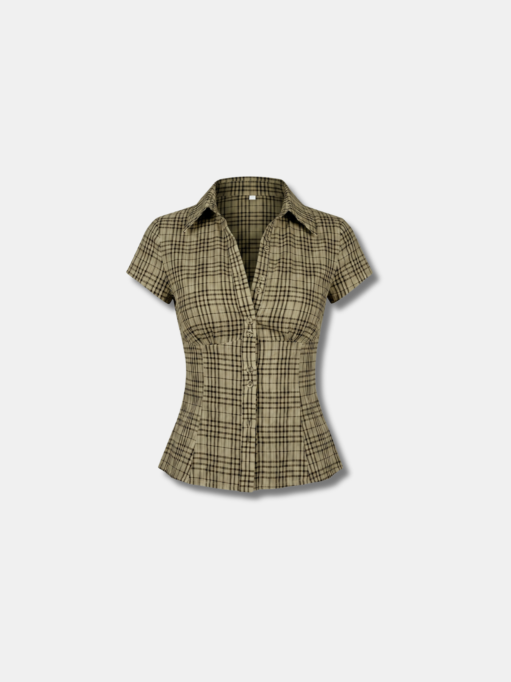 AMALIE FITTED CHECK SHIRT