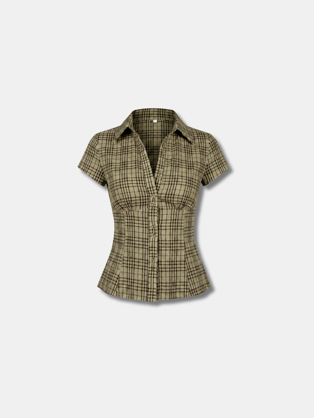 AMALIE FITTED CHECK SHIRT