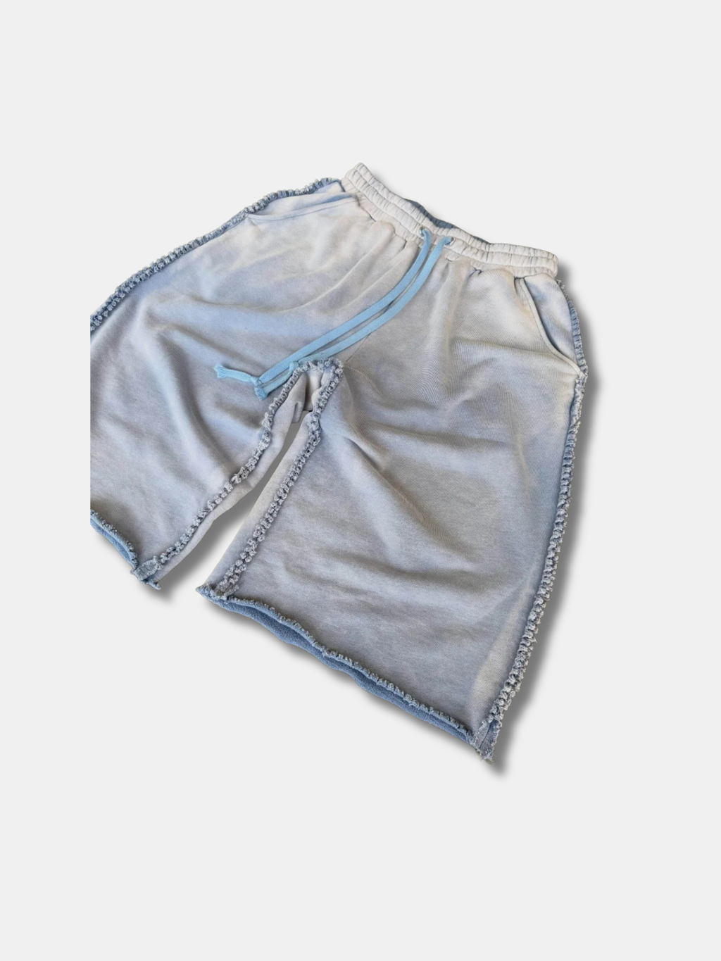 WASHED INSIDE-OUT JORTS