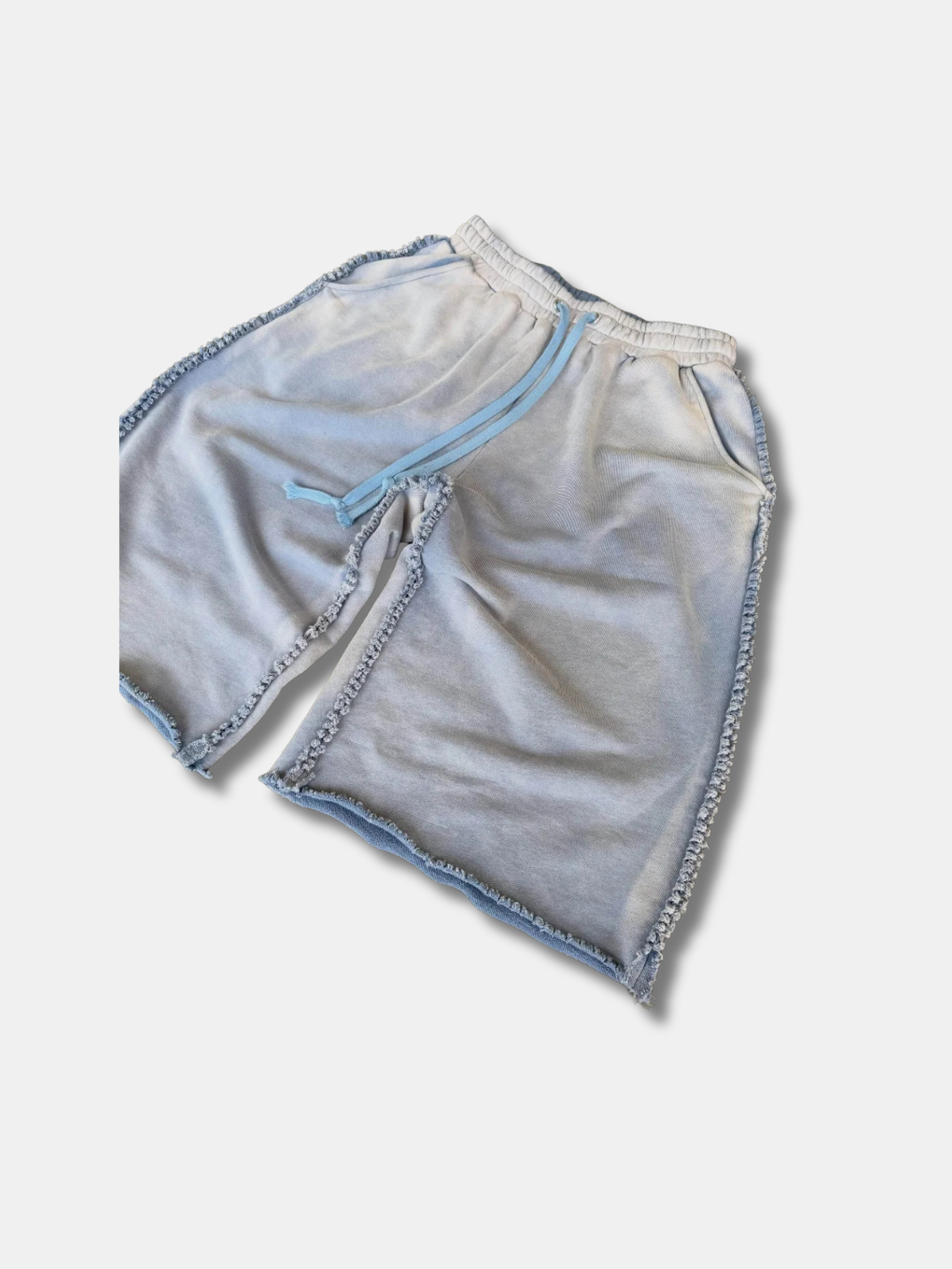 WASHED INSIDE-OUT JORTS