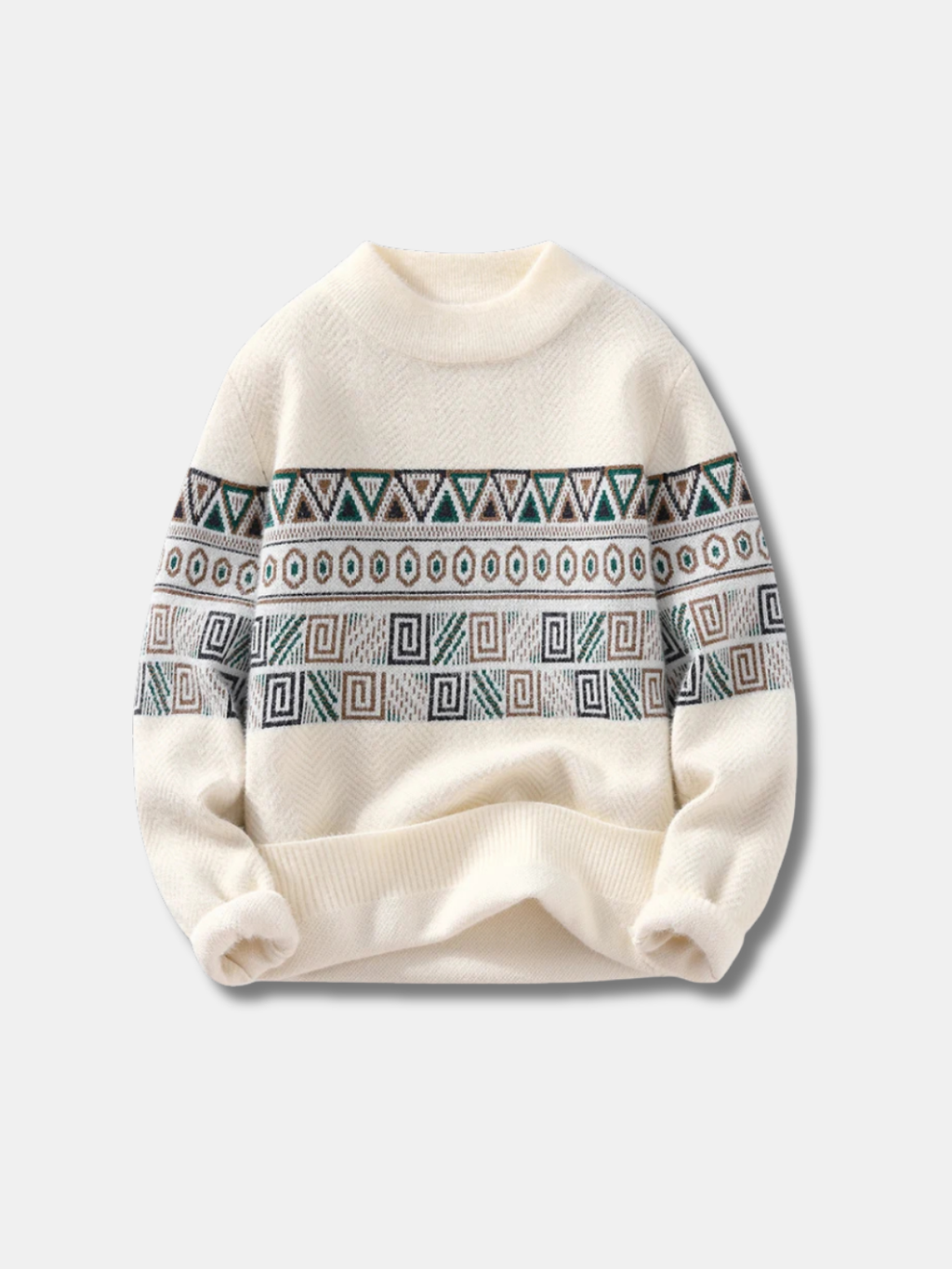 JACQUARD KNIT SWEATER