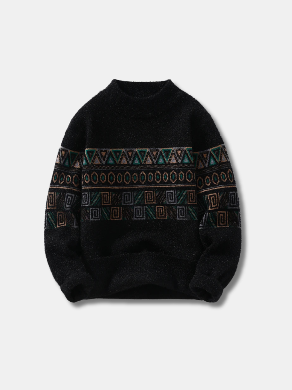 JACQUARD KNIT SWEATER