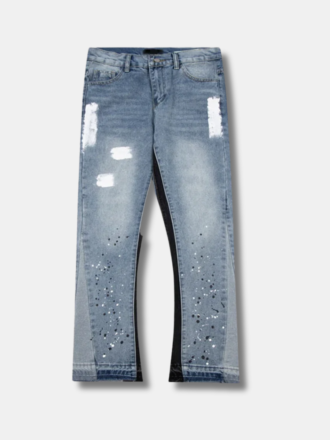 PAINT SPLATTER FLARE JEANS