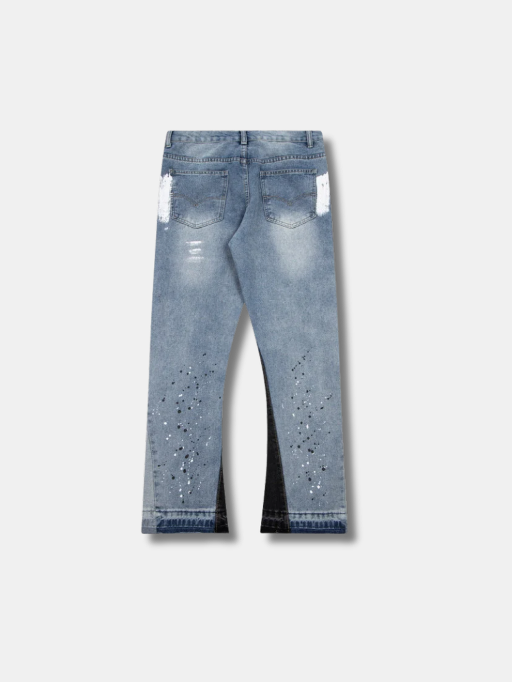 PAINT SPLATTER FLARE JEANS