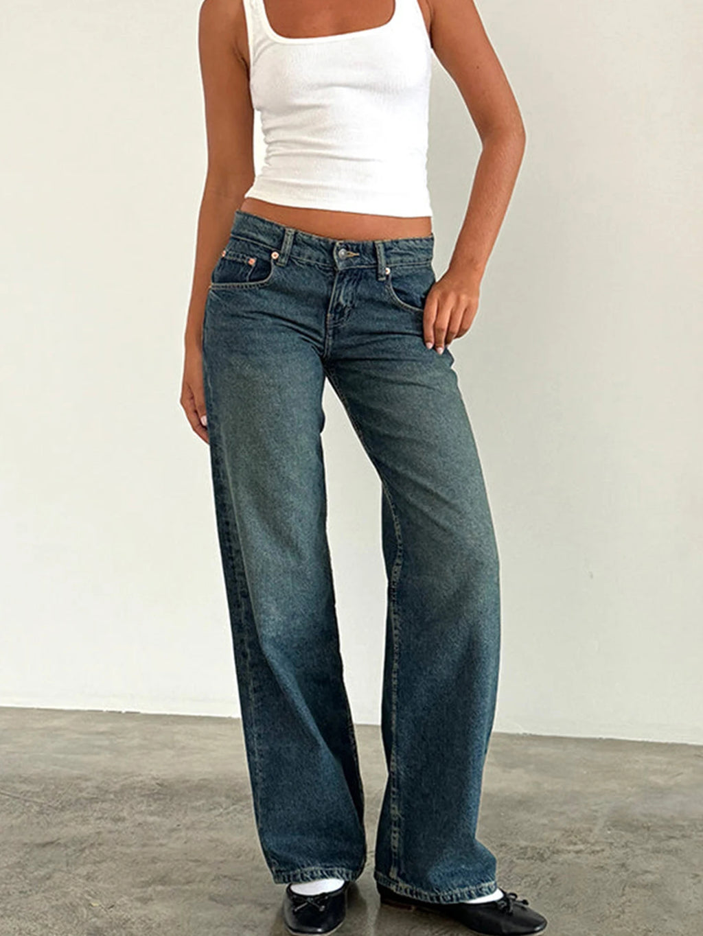 6THLANE LOW RISE JEANS