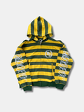 STRIPED CREST ZIP HOODIE