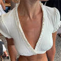 FRILL CROP TOP