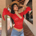SCARLETT LACE TOP