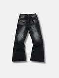 SCRATCH WASH FLARE JEANS