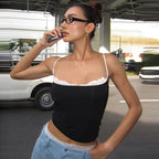 CONTRAST CAMI TOP
