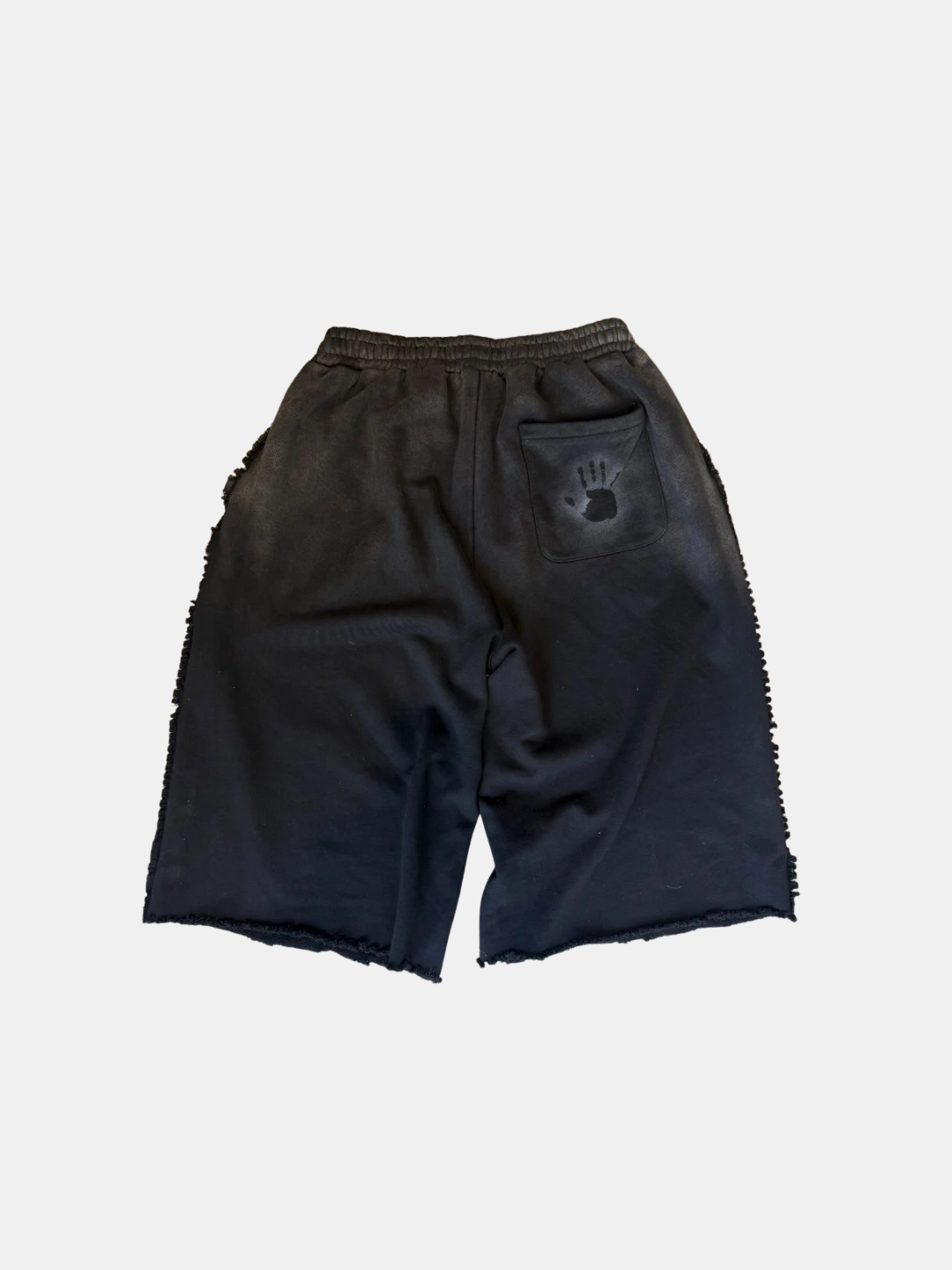 WASHED INSIDE-OUT JORTS