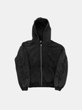 TRIBAL EMBROIDERED ZIP HOODIE