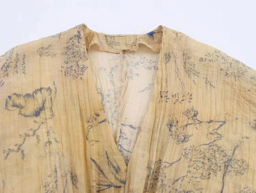 LUNA BOTANICAL BLOUSE