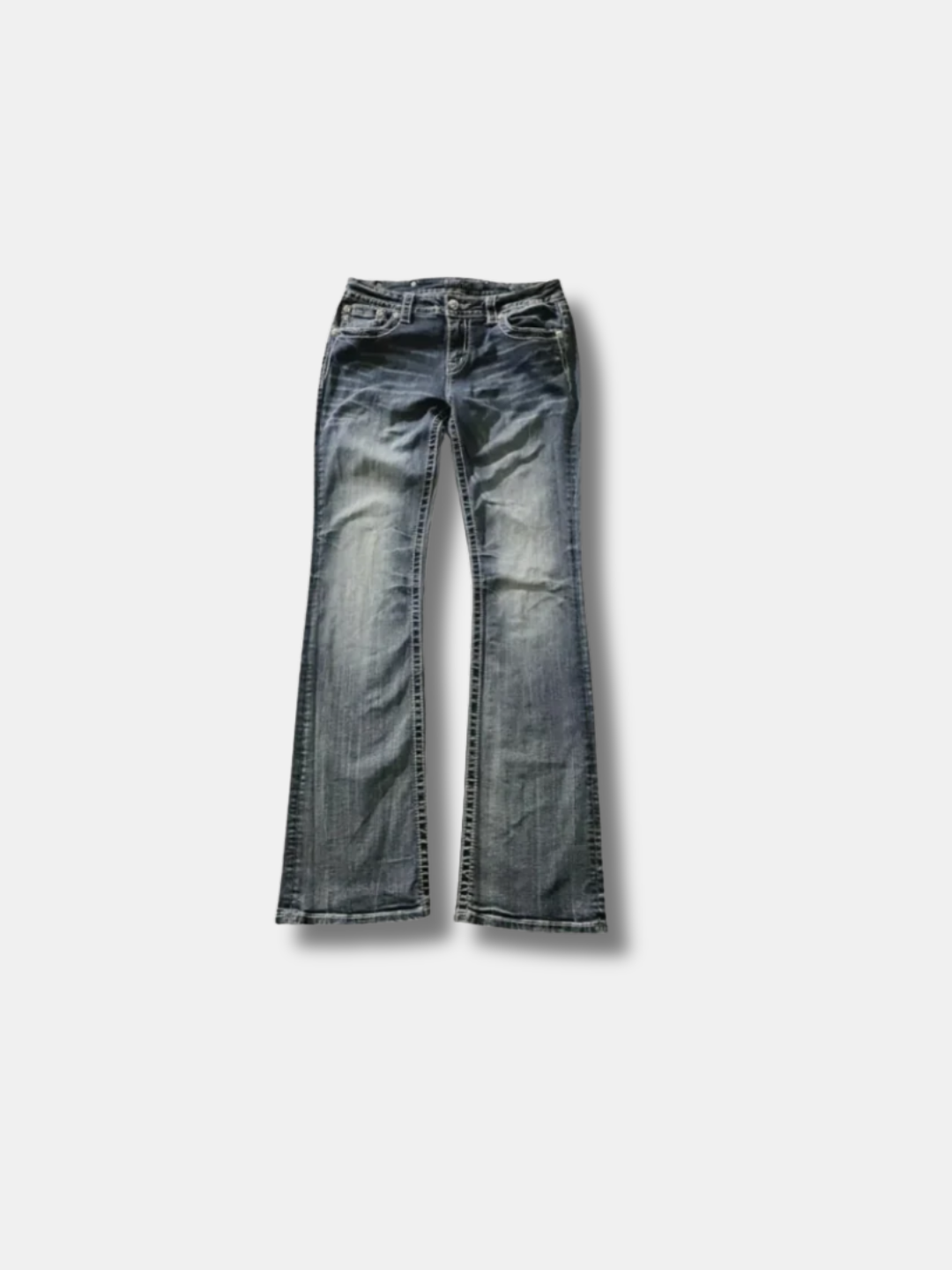 MM WING EMBROIDERY BOOTCUT JEANS