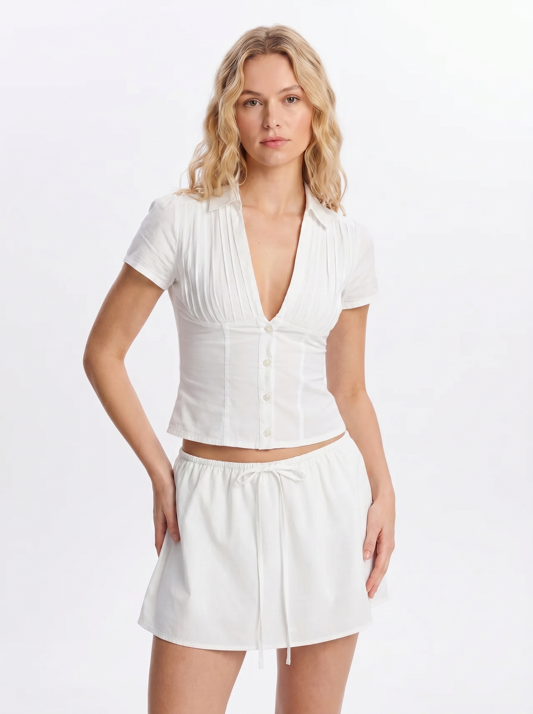 BIANCA BUTTON TOP