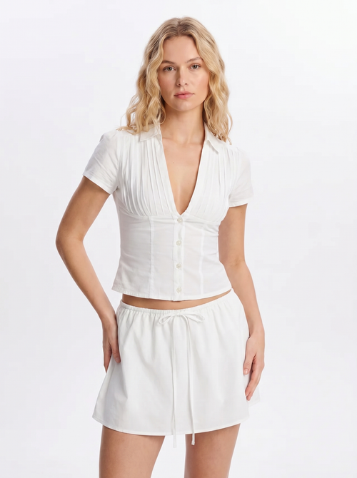 BIANCA BUTTON TOP