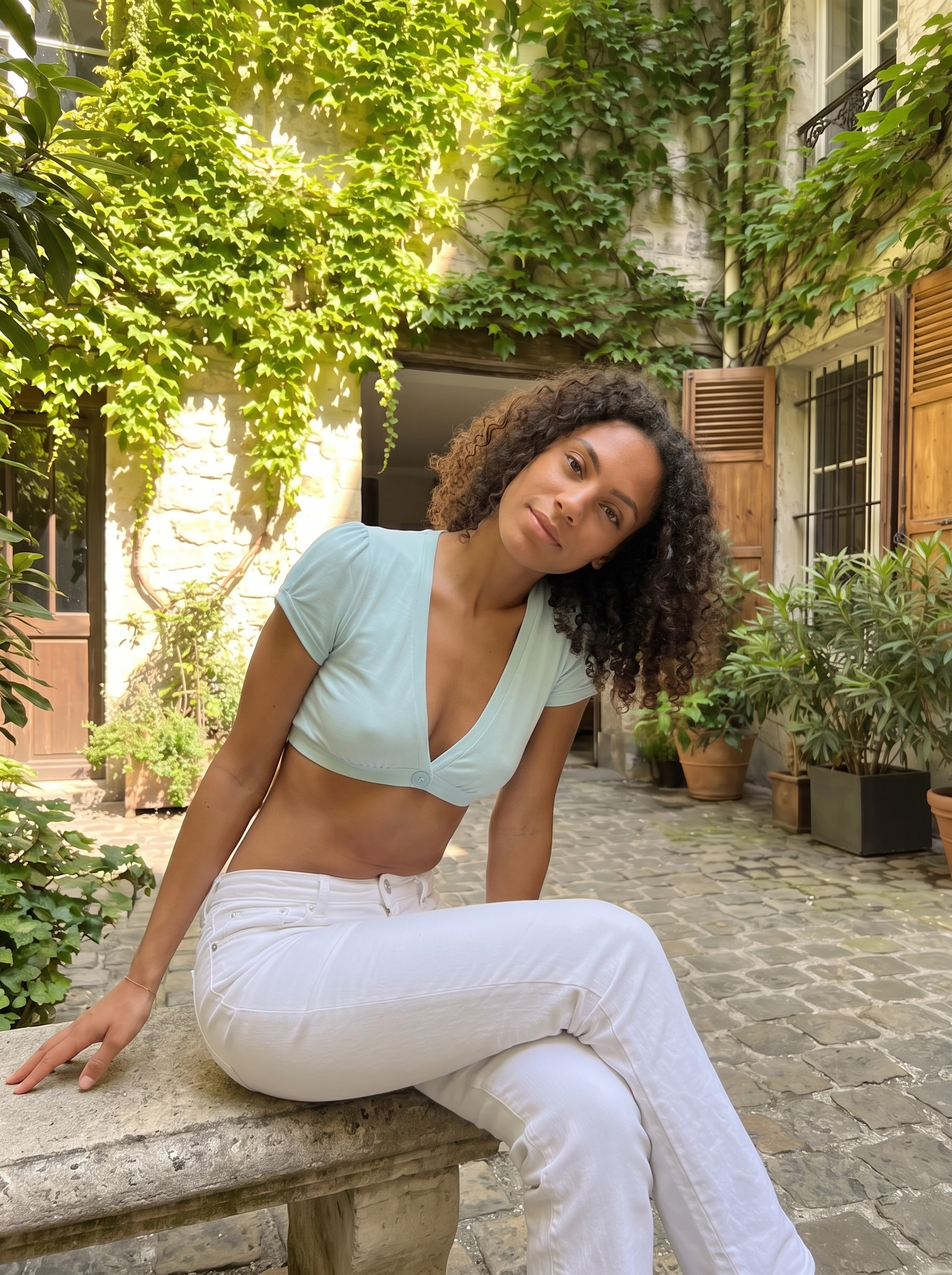 MAYA BUTTON CROP