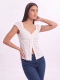 SUMMER EYELET TOP