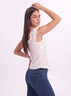 SUMMER EYELET TOP