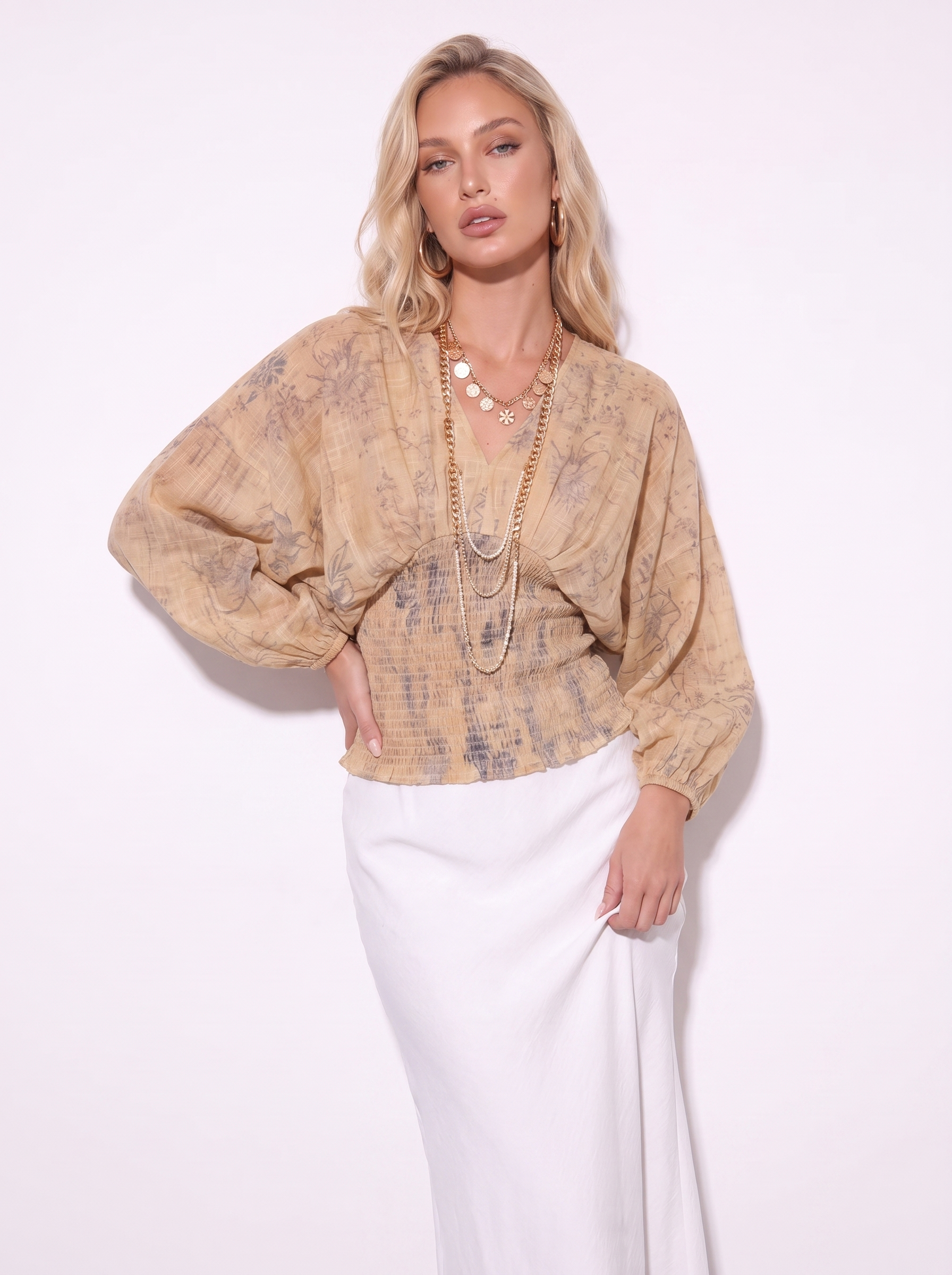 LUNA BOTANICAL BLOUSE