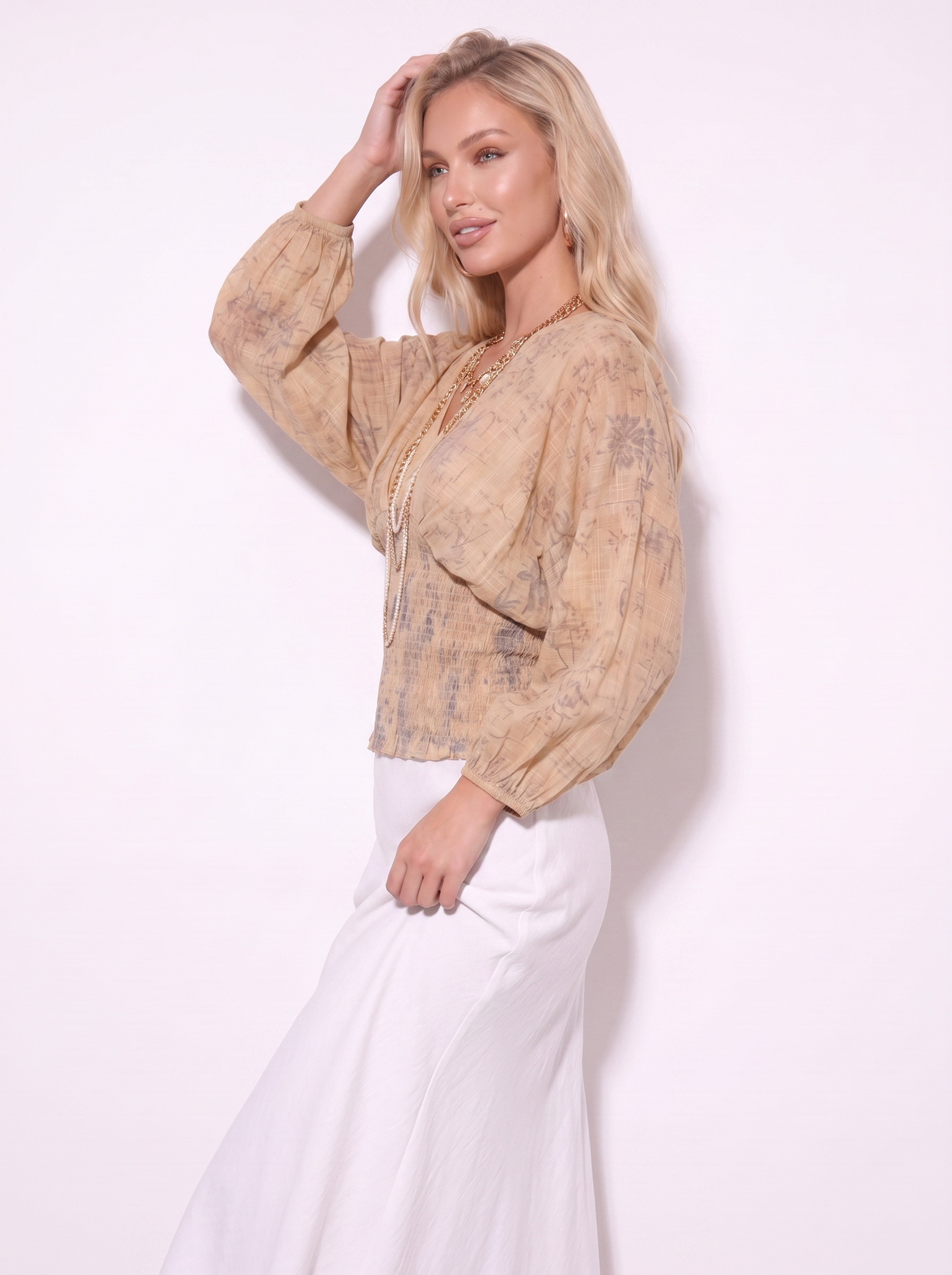 LUNA BOTANICAL BLOUSE