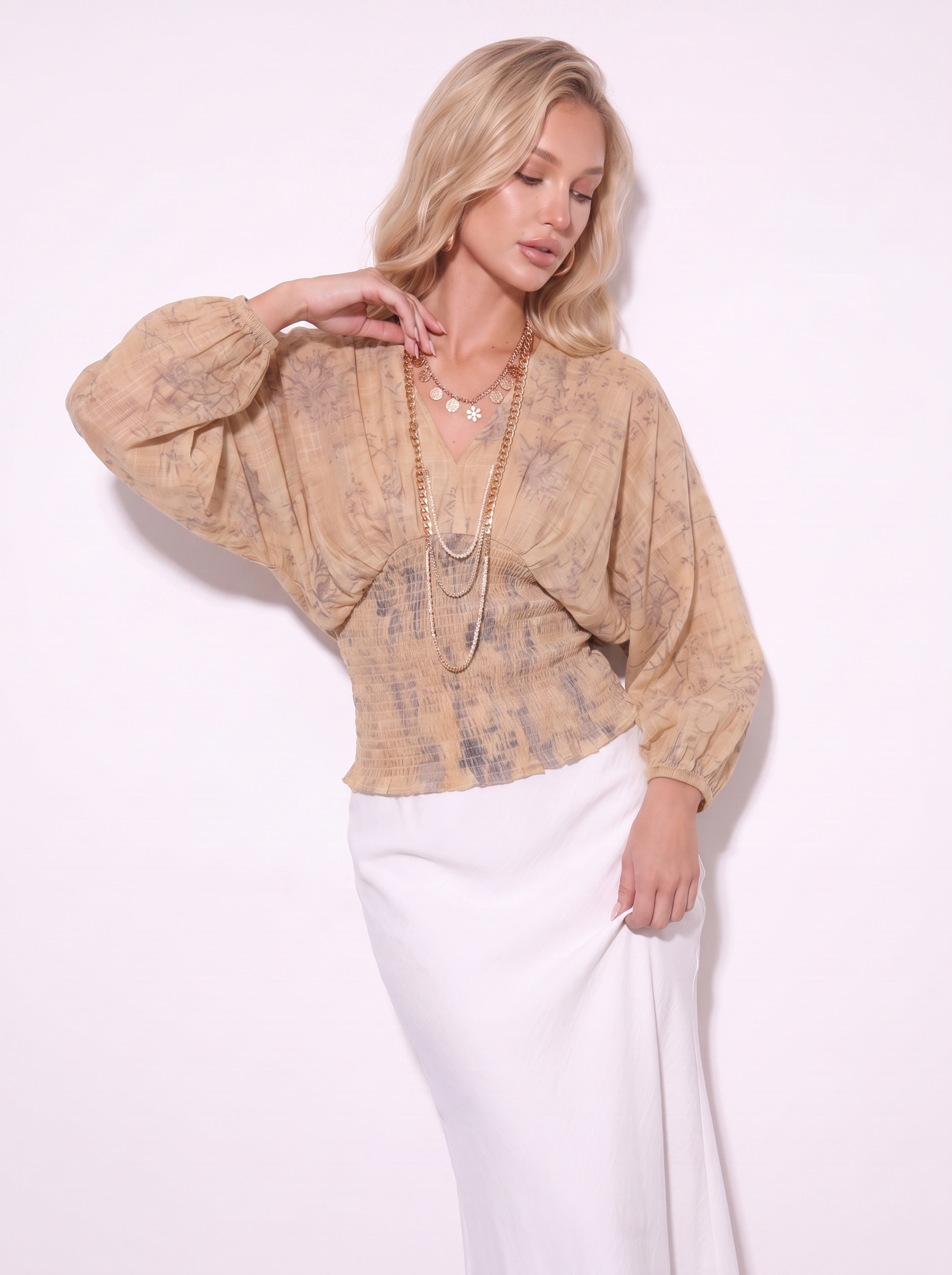 LUNA BOTANICAL BLOUSE